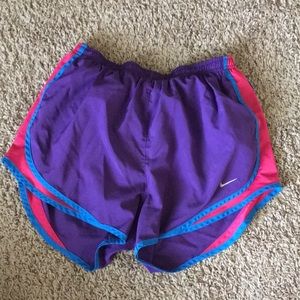 Nike Dri-fit purple running shorts